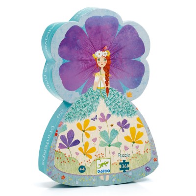PUZZLE SILHOUETTE LA PRINCESSE DU PRINTEMPS - 36 PCS- DJECO