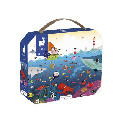 PUZZLE LE MONDE SOUS-MARIN - 100 PCS - JANOD