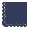 SERVIETTES FESTONNEES BLEU MARINE X16 - TIM ET PUCE