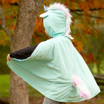 Costume Licorne ou Poncho avec Capuche pour enfant