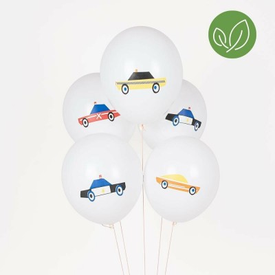 5 BALLONS TATOUES - VOITURE- MY LITTLE DAY