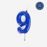 BOUGIE CHIFFRE 9 BLEU - MY LITTLE DAY