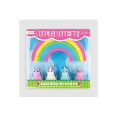 OOLY UNIQUE UNICORNS SCENTED ERASERS - OOLY
