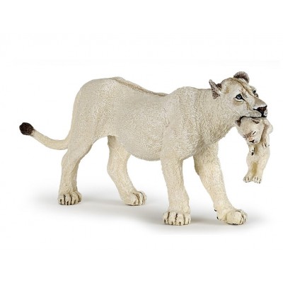 LIONNE BLANCHE AVEC LIONCEAU - PAPO