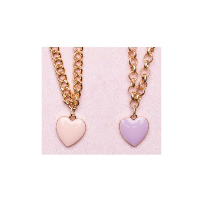 COLLIER BOUTIQUE CHUNKY CHAIN HEART ASSORTIS - GREAT...
