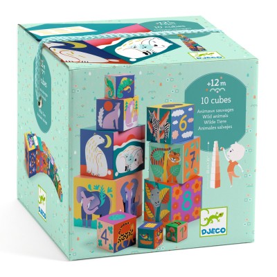CUBES ANIMAUX SAUVAGES  - DJECO