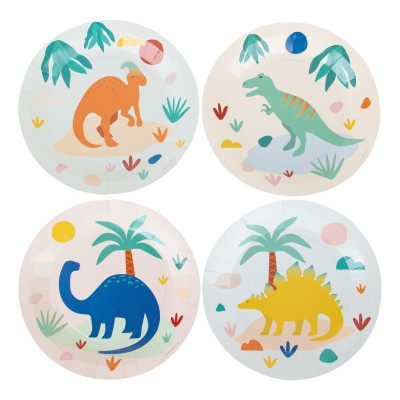 8 ASSIETTES - DINOS - MY LITTLE DAY