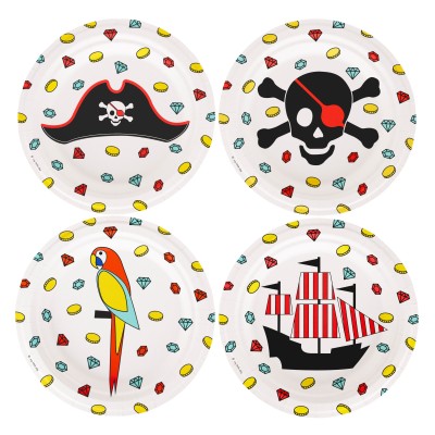 8 ASSIETTES - PIRATES- MY LITTLE DAY