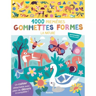 1000 GOMMETTES FORMES - NATURE