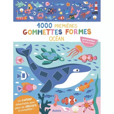 1000 PREMIÈRES GOMMETTES FORMES OCEAN  - AUZOU