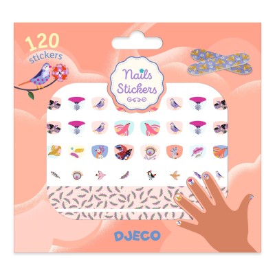 NAIL STICKERS PLUMES - DJECO