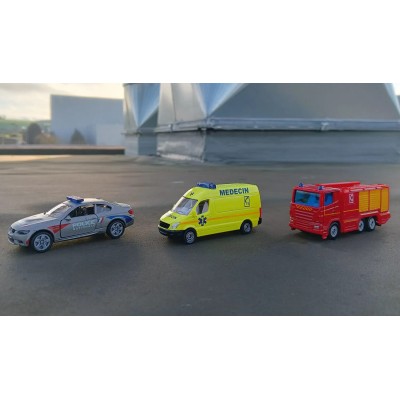 SET 3 VEHICULES DE SECOURS - VERSION FRANCE - SIKU