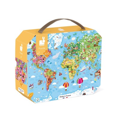 PUZZLE GEANT DU MONDE - 300 PCS - JANOD