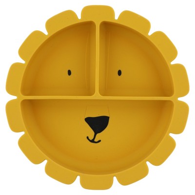 ASSIETTE COMPARTIMENTEE EN SILICONE - MR LION- TRIXIE