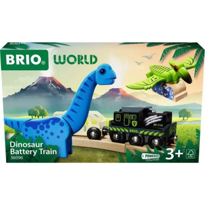 BRIO TRAIN A PILES DINO