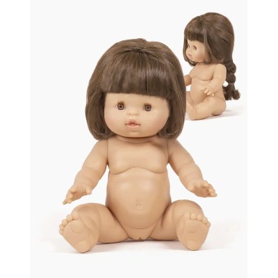 POUPEE VALENTINE BRUNE CHEVEUX LONGS- MINIKANE