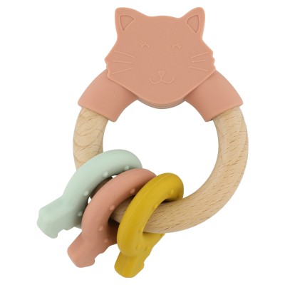 ANNEAU SILICONE ET BOIS MRS CAT-TRIXIE