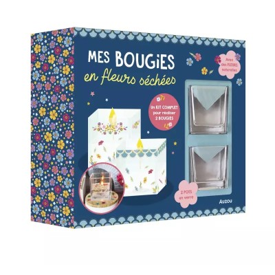 MES BOUGIES EN FLEURS SECHEES - AUZOU