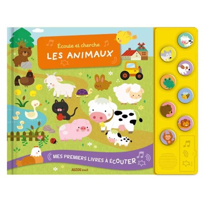 ECOUTE ET CHERCHE LES ANIMAUX -AUZOU