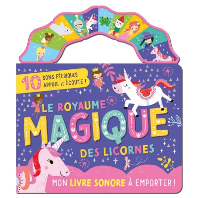 LIVRE SONORE A EMPORTER LICORNE- 123SOLEIL