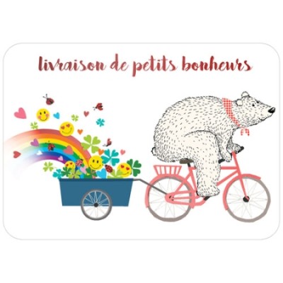 CARTE LIVRAISON DE PETITS BONHEURS- CARTES D'ART