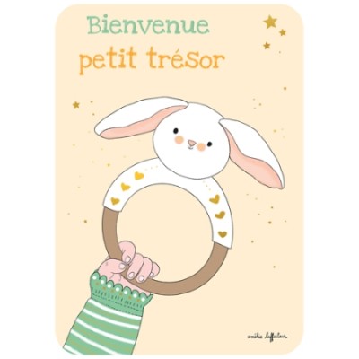 CARTE BIENVENUE PETIT TRESOR- CARTES D'ART