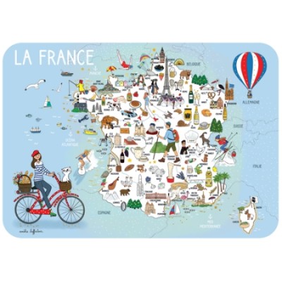 CARTE LA FRANCE- CARTES D'ART