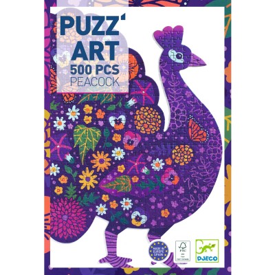 PUZZ'ART PEACOCK - 550 PCS - DJECO