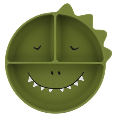 ASSIETTE COMPARTIMENTEE EN SILICONE - MR DINO- TRIXIE