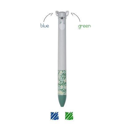 TWO-COLOUR BALLPOINT PEN - CLICK&CLACK - KOALA- LEGAMI