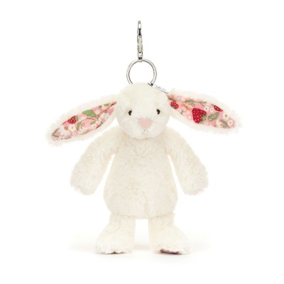 BLOSSOM CREAM BUNNY BAG CHARM - JELLYCAT