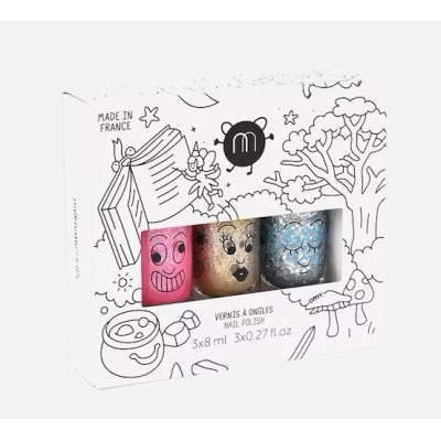 SET 3 VERNIS EAU FEERIQUE - LUNA AURORA ET PINKY- NAILMATIC