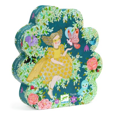 PUZZLE SILHOUETTE L'ARBRE DE FLORA - 54 PCS - DJECO
