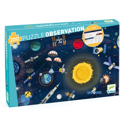 PUZZLE -L'ESPACE - 200 PCS + LIVRET - DJECO