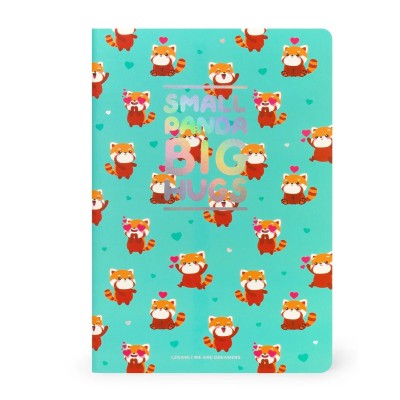 CAHIER LIGNE - RED  PANDA MEDIUM - LEGAMI
