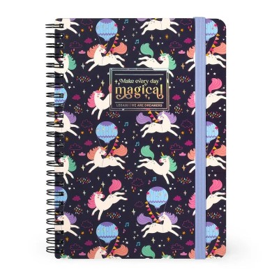 CAHIER LIGNE A SPIRALES - LICORNE LARGE - LEGAMI