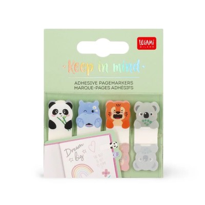 MARQUE PAGES ADHESIFS CUTE ANIMALS- LEGAMI