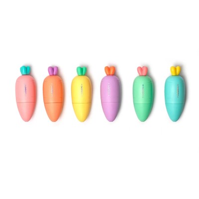 SET DE 6 MINI SURLIGNEURS CAROTTES-LEGAMI