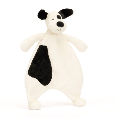 BASHFUL BLACK & CREAM PUPPY COMFORTER- JELLYCAT