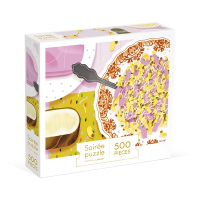 PUZZLE COQUILLETTES JAMBON - 500 PCS - JANOD
