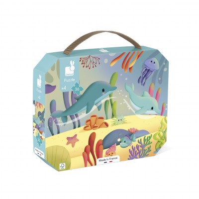 PUZZLE FRISE LES ANIMAUX MARINS - 36 PCS - JANOD
