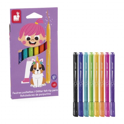 FEUTRES PAILLETES X8 - JANOD