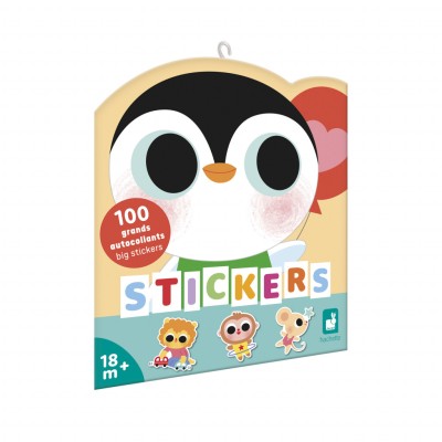 100 STICKERS PLANCHES - BEBE ANIMAUX - JANOD