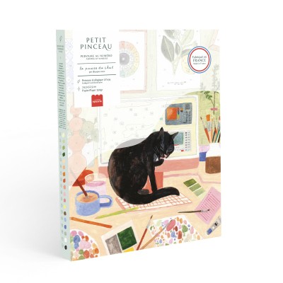 COFFRET PEINTURE AU NUMÉRO - LA PAUSE DU CHAT