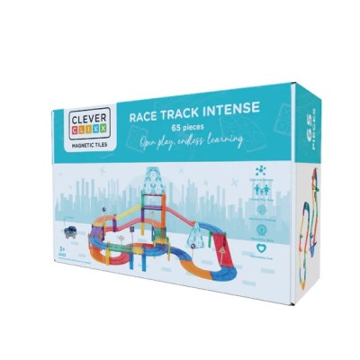 CIRCUIT DE COULEUR VIVE DE 65 PCS- CLEVERCLIXX