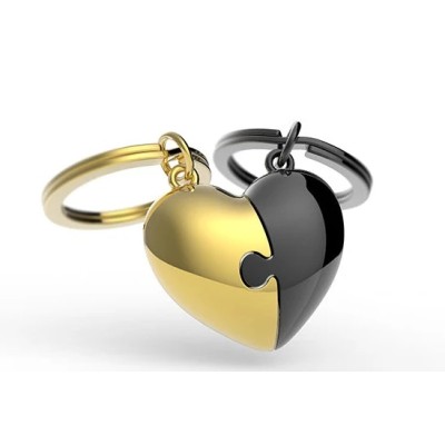 PORTE-CLÉS COEUR À PARTAGER