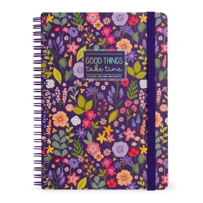 CAHIER LIGNE A SPIRALES - FLOWERS XL - LEGAMI