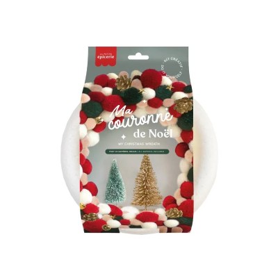 KIT COURONNE DE NOEL ROUGE VERT