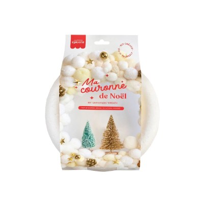 KIT COURONNE DE NOEL BLANC