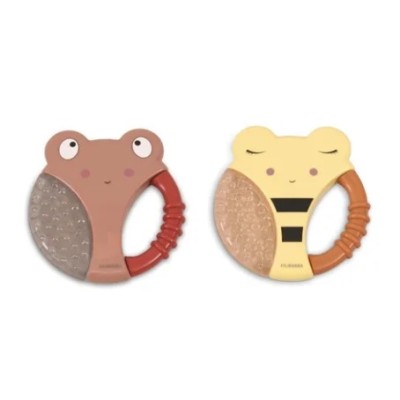 ANNEAU DE DENTITION RAFRAICHISSANT JAUNE + CARAMEL